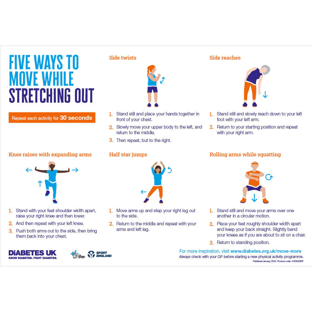Five ways to move more stretching